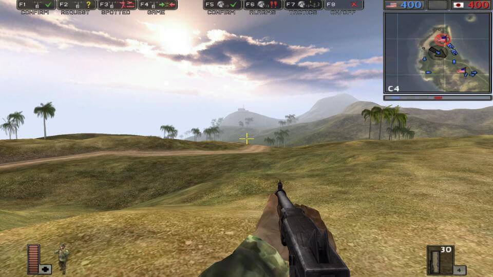 BF1942 in a borderless window at fullscreen